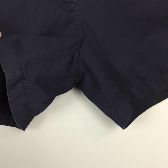 J. Crew Factory 100% cotton Chino Broken-In Style Navy Blue Shorts Womens Size 2 - Picture 5 of 12